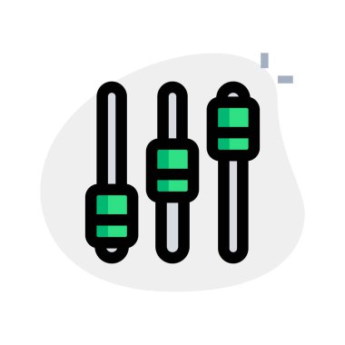 Ses frekanslarını ayarlamak için dengeleyici, ses aracı.