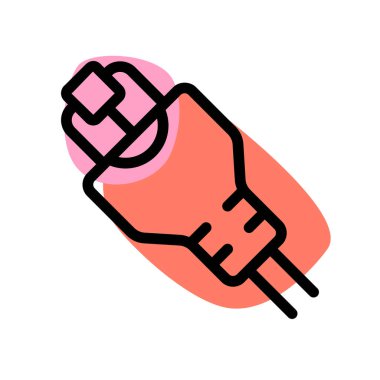 Kablo ağ bağlantısı için kullanılan ethernet kablosu.