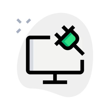 Güç kablosu üzerinden güç monitörü.