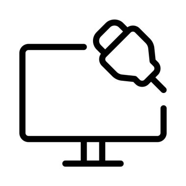 USB bağlantısı kullanılarak monitör yükleniyor.