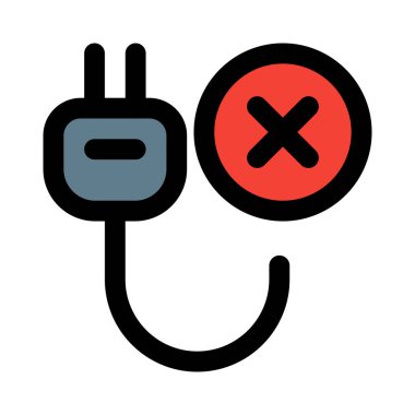 Elektrik kablosu bir elektrik sisteminden kesiliyor.