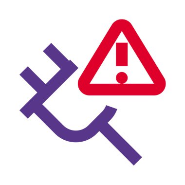 Elektrik kablosu elektrik tehlikesini gösteriyor.