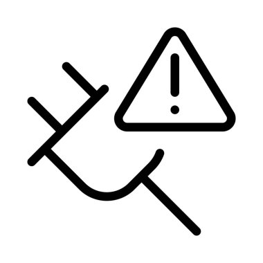 Elektrik kablosu elektrik tehlikesini gösteriyor.