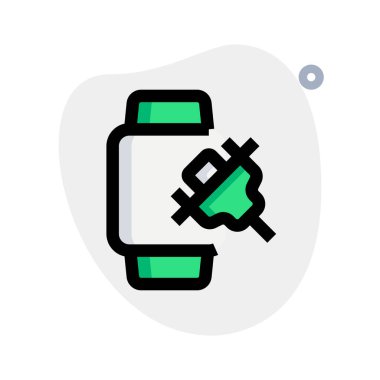 Çıktıyı göstermek için VGA portuna sahip Smartwatch.