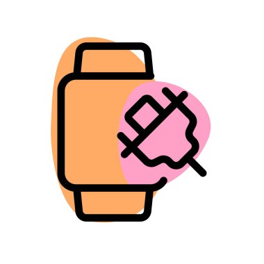 Çıktıyı göstermek için VGA portuna sahip Smartwatch.