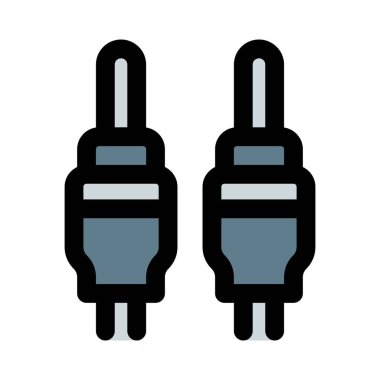 Ses girişi ve çıkışı için çift vale.