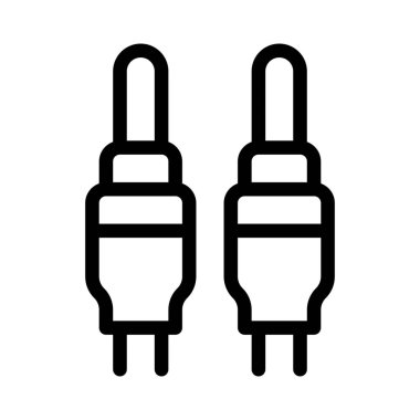 Ses girişi ve çıkışı için çift vale.