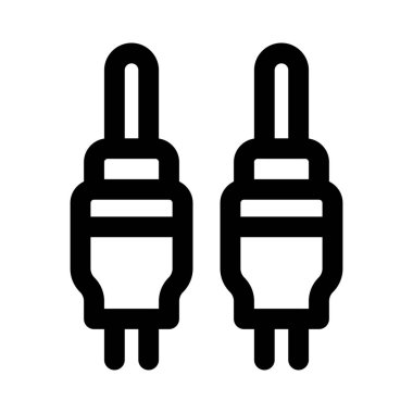 Ses girişi ve çıkışı için çift vale.