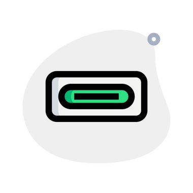 Veri ve güç transferi için USB Bağlayıcı.