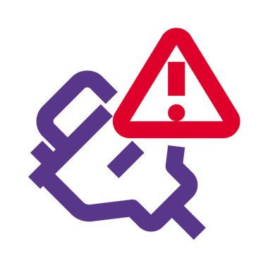 VGA kablo güvenliği ile ilgili uyarı notları.