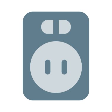 Anahtar düğmeli duvar bağlı güç soketi.