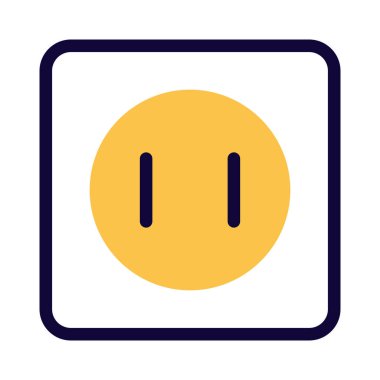 Güç kaynağı için bağlı elektrik soketi.