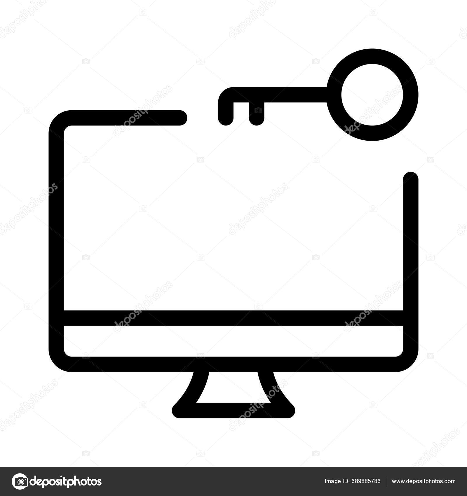Security encryption feature desktop stock vector by get4net 689885786