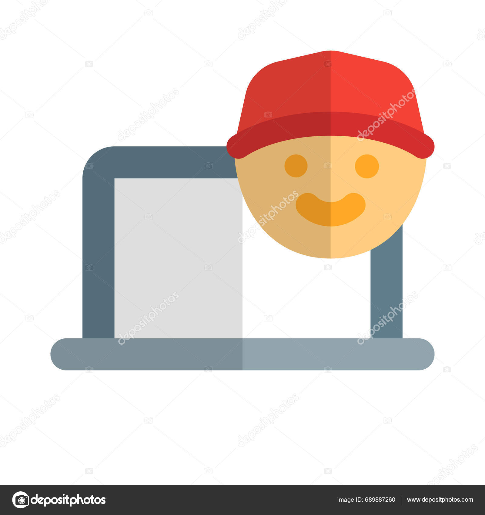 Setting User Profile Laptop System Stock Vector by ©get4net 689887260