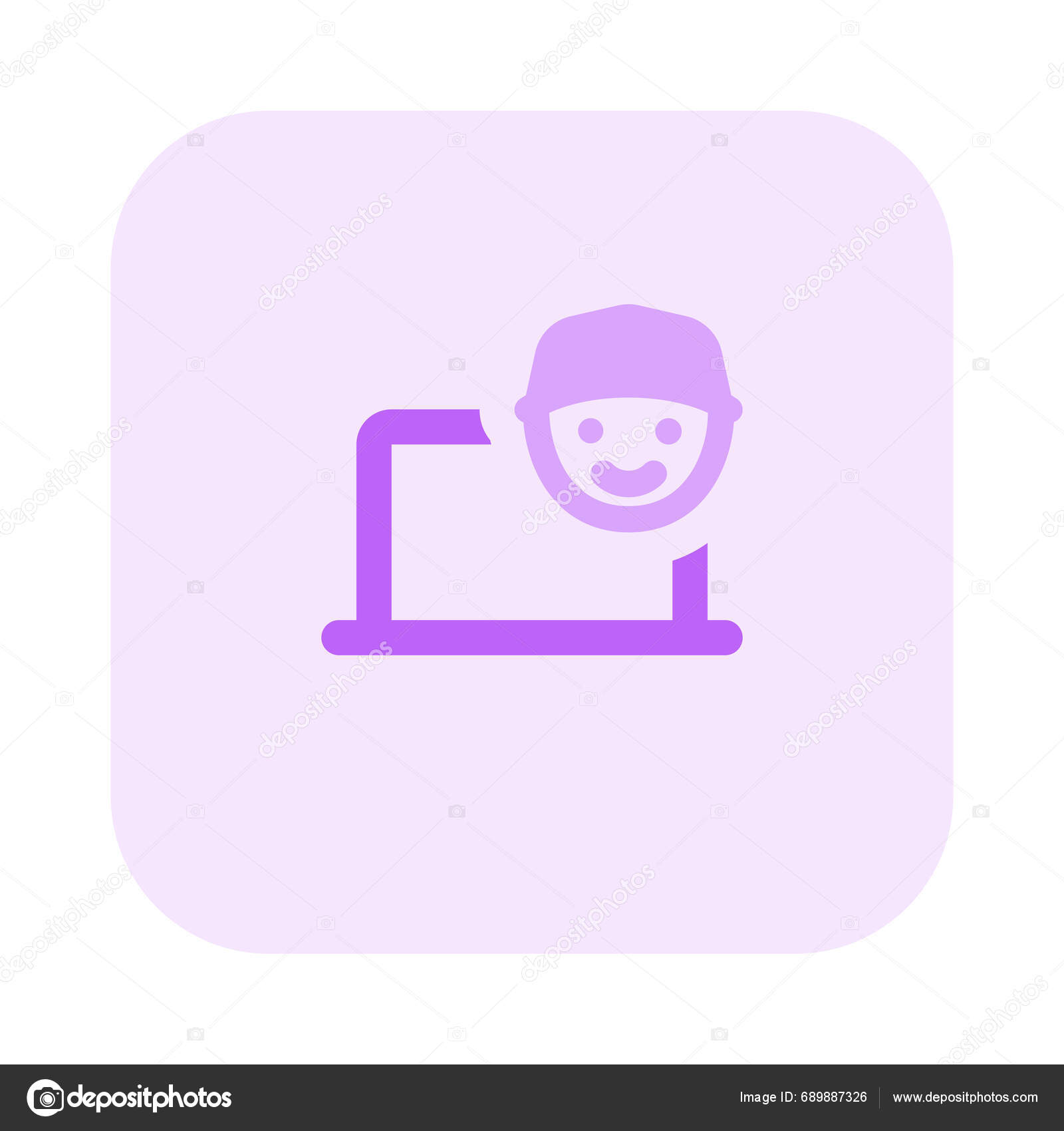 Setting User Profile Laptop System Stock Vector by ©get4net 689887326