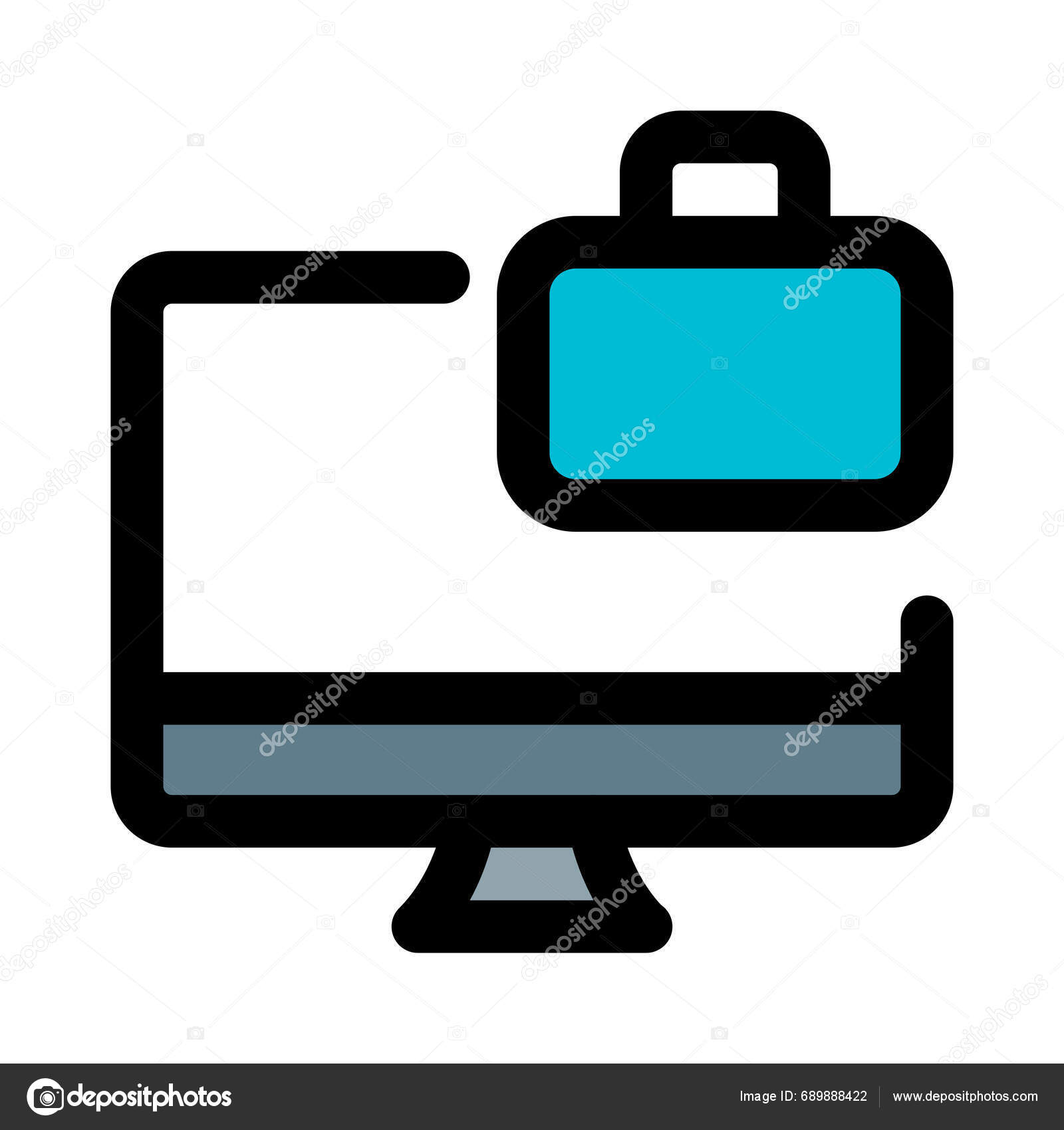 important-document-stored-laptop-folder-stock-vector-by-get4net-689888422