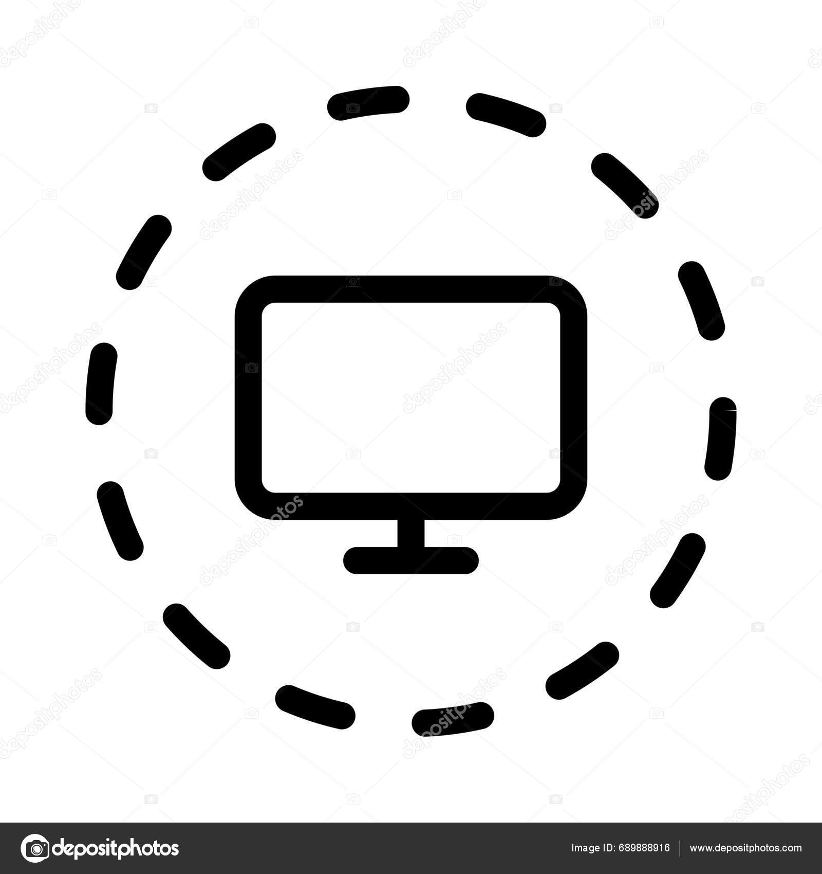 Desktop Screen Displaying Configuration Feature Stock Vector By 