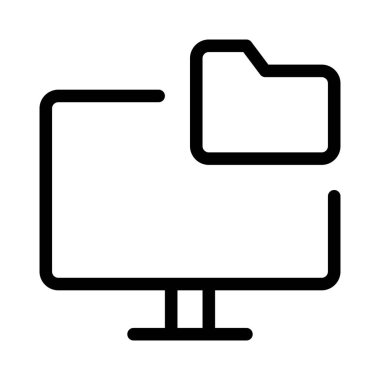 Bilgi depolamak için masaüstünde dijital dizin.