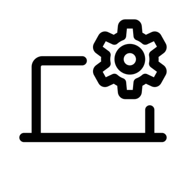 Dizüstü bilgisayardaki sistem ayarları değiştiriliyor.