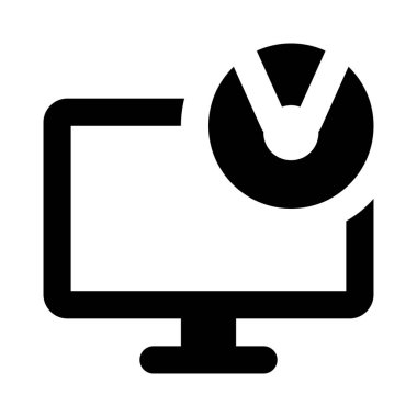 Video aramaları için entegre bir kamera ile izleyici.