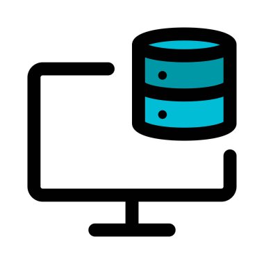 Bir masaüstü bilgisayarında düzenli veri depolama.