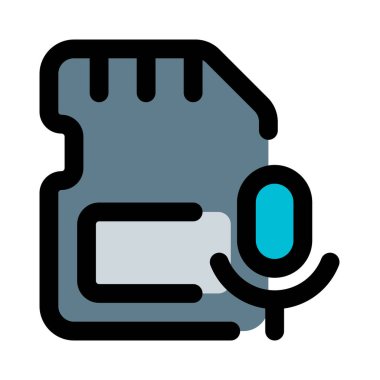 Kayıt için dahili mikrofonu olan SD kart.