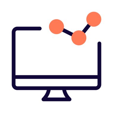 Masaüstü ekranında verilerin görsel temsili.