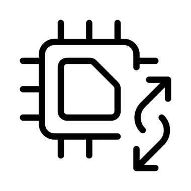 Bir mikro işlem birimi kullanılarak veri aktarılıyor.