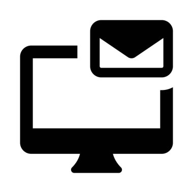 Elektronik posta iletişimi için masaüstü kullanımı.