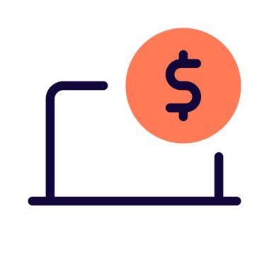 Finansal işler için dizüstü bilgisayar kullanımı.