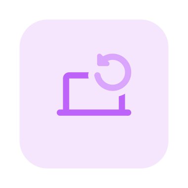 Yeni bir başlangıç için dizüstü bilgisayar yeniden başlatılıyor.