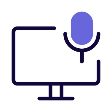 İletişim monitöründe bütünleşik mikrofon.