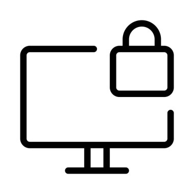 Geliştirilmiş güvenlik kilidiyle donatılmış monitör.