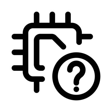 Mikroçipteki soru işareti tanımlanamayan bir aygıtı gösteriyor.