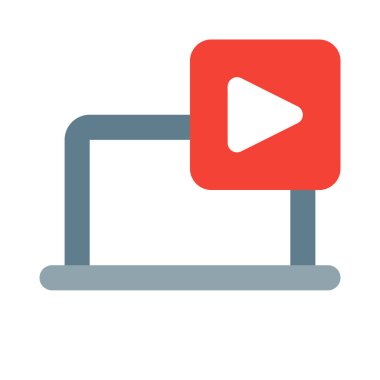 Video içeriğini çalmak ve düzenlemek için laptop.