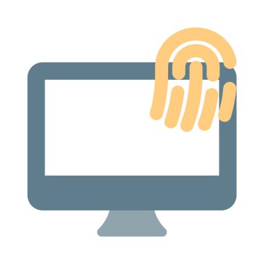 Masaüstüne yerleştirilmiş parmak izi kilit sistemi.