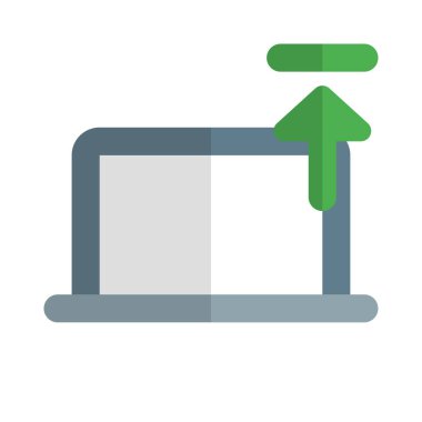 Veriler bir dizüstü bilgisayar kullanarak sunucuya aktarılıyor.