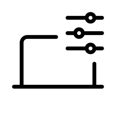 Dizüstü bilgisayardaki ses ayarları eşitleyici ile değiştiriliyor.