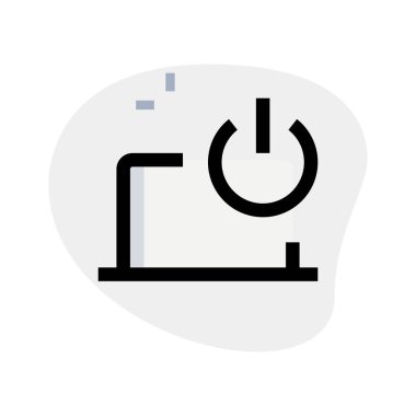 Etkinleştirme için dizüstü bilgisayarda güç düğmesi.