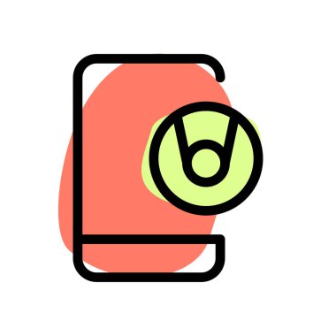 Dahili web kamerası olan şık bir akıllı telefon.