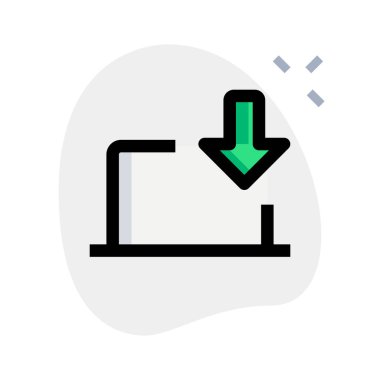 Dosyalar dizüstü bilgisayarda alınıyor ve saklanıyor.