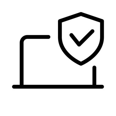 Sağlam güvenlik mekanizmalarıyla korunan dizüstü bilgisayar.