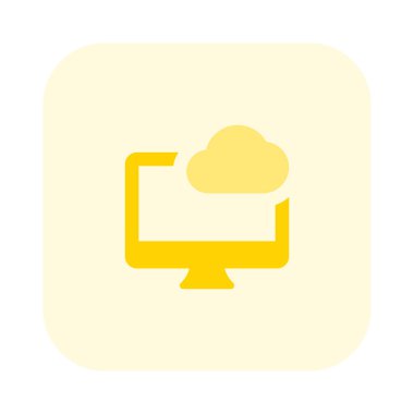 Veri depolama için buluta bağlı masaüstü.