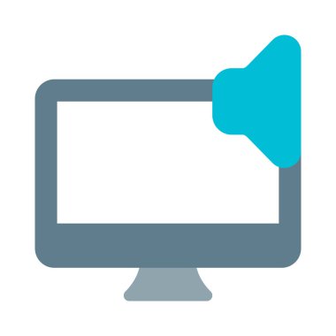 Ses iletimi için masaüstü hoparlörünün kullanılması.