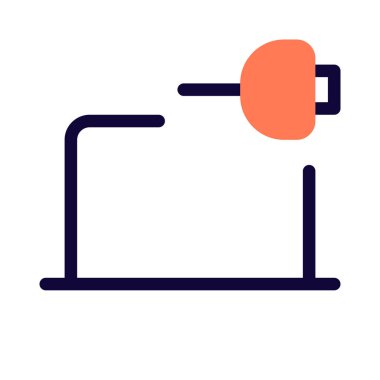 Kusursuz bağlantı için dizüstü bilgisayarlar tarafından kullanılan kablo.