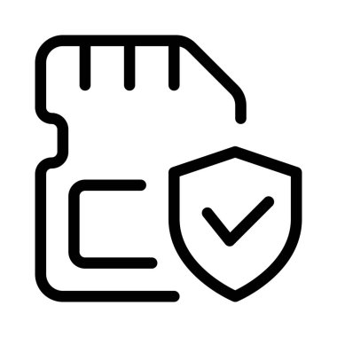 Veri güvenliği için SD kart koruması.