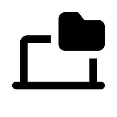 Dizüstü bilgisayardaki veri için sanal depolama alanı.