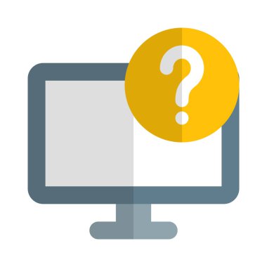 Monitör hakkında bir soruşturma ya da sorgu.