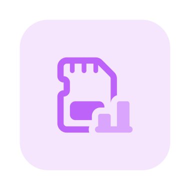 Veri, bar tablosundaki SD kartta görselleştirildi.