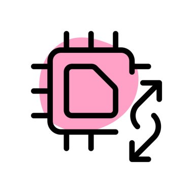 Bir mikro işlem birimi kullanılarak veri aktarılıyor.